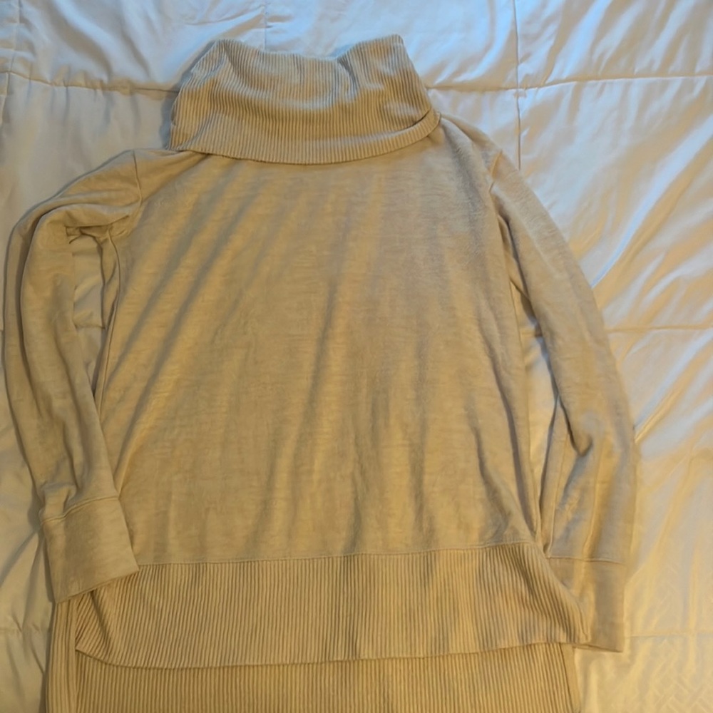Gap Beige Cozy Pullover Cowl Neck sweater